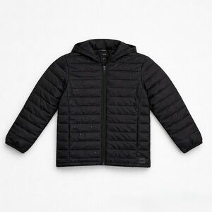 Gap Kids Girls Primaloft  Black Stars Print  Lightweight Puffer Jacket Size S